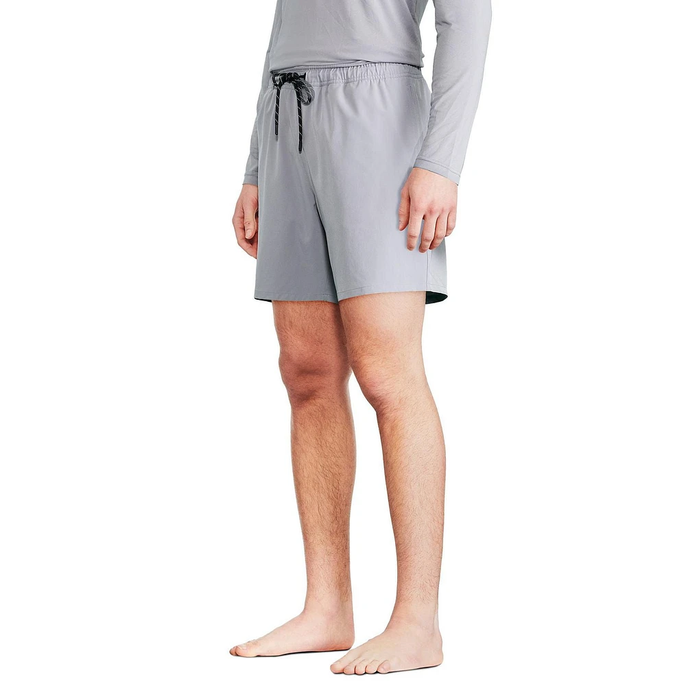 Reebok Men's Delta 7 Inch Core Volley W/ Compression, Swimwear