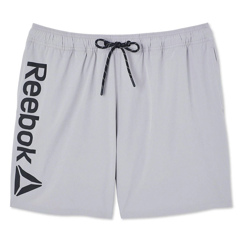 Reebok Men's Delta 7 Inch Core Volley W/ Compression, Swimwear