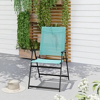 Mainstays Greyson 2-Pack Patio Folding Chair Set