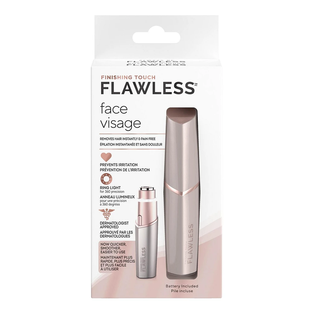 Finishing Touch Flawless Facial Hair Remover, Blush (Packaging may vary), Hair Remover, 1ea