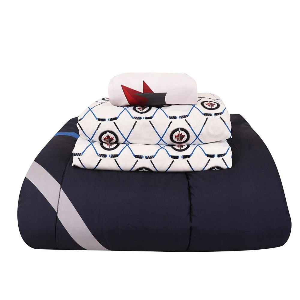 NHL Winnipeg Jets 4-Piece Twin Bedding Set