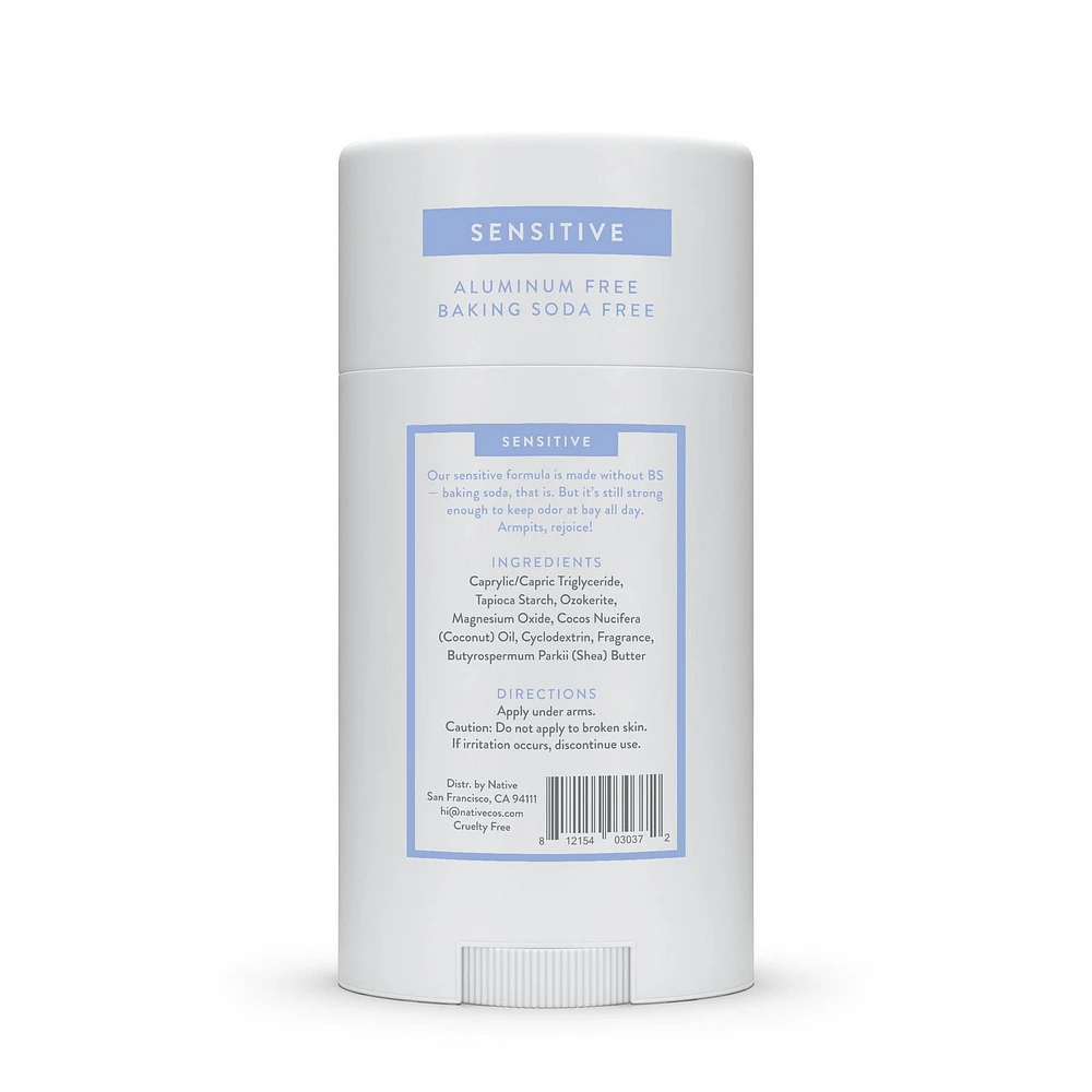 Native Sensitive Deodorant, Cotton & Lily, Aluminum Free, 75g