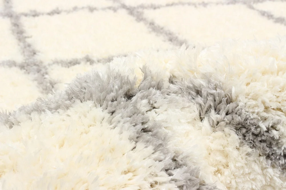 ECARPET Super Soft Shag Area Rug for Living Room, Bedroom and Basement, Diamond Design