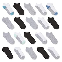 George Boys' Low-Cut Socks 20-Pack, Sizes 11/2-3/9