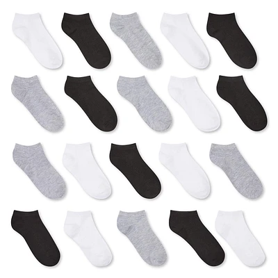 Lot de 20 paires de socquettes courtes George pour filles Pointures 11/2-3/6