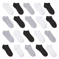 Lot de 20 paires de socquettes courtes George pour filles Pointures 11/2-3/6