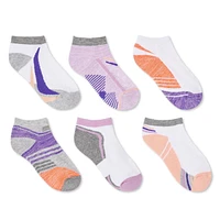 Lot de 6 paires socquettes Athletic Works pour filles Pointures 11/2-3/6