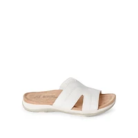 Time and Tru Women's Comfort Sandals, Wide Width Sizes 6-10