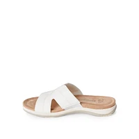 Time and Tru Women's Comfort Sandals, Wide Width Sizes 6-10