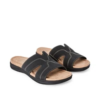Time and Tru Women's Comfort Sandals, Wide Width Sizes 6-10