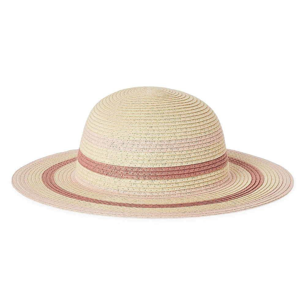 George Girls' Wide Brim Straw Hat