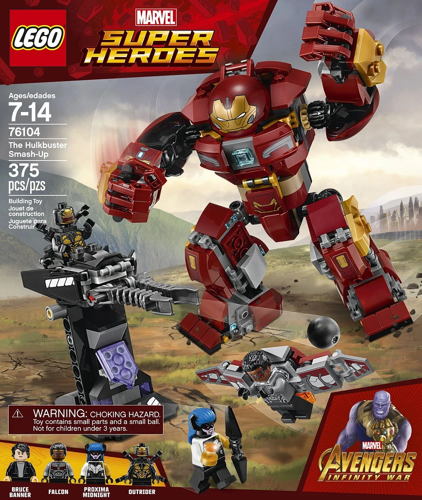 LEGO Marvel Super Heroes Avengers: Infinity War The Hulkbuster Smash-Up 76104 Building Kit (375 Piece)