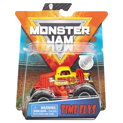 Monster Jam, Monster truck authentique Time Flys en métal moulé à l'échelle 1:64, série Legacy Trucks