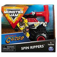 Monster Jam, Official Pirate’s Curse Spin Rippers Monster Truck, 1:43 Scale Ripcord Vehicle