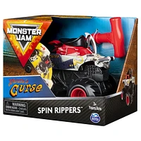 Monster Jam, Official Pirate’s Curse Spin Rippers Monster Truck, 1:43 Scale Ripcord Vehicle