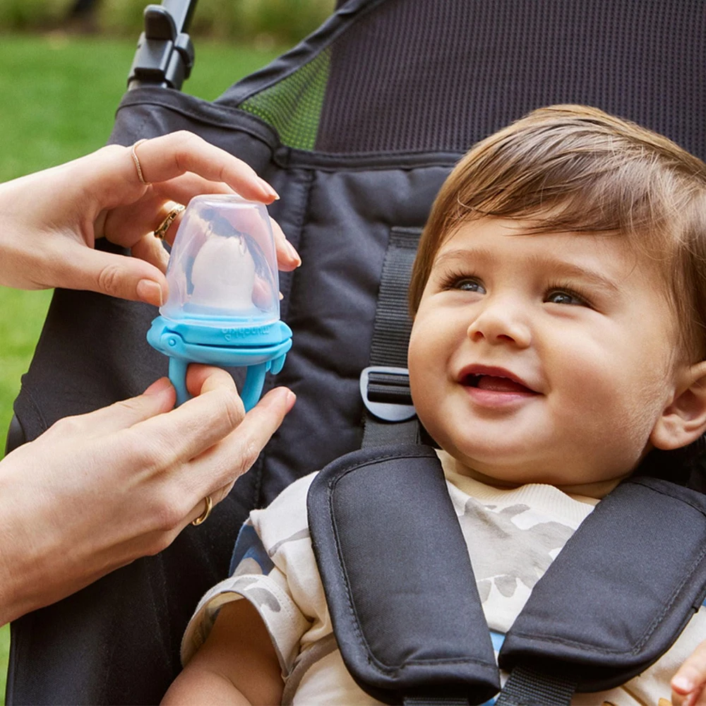 Silicone Baby Food Feeder, 2 Pack (Blue/Mint), Fresh Feeder