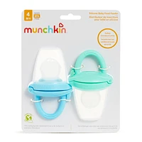 Silicone Baby Food Feeder, 2 Pack (Blue/Mint), Fresh Feeder