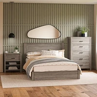 Beaumont Full Headboard, Black Oak