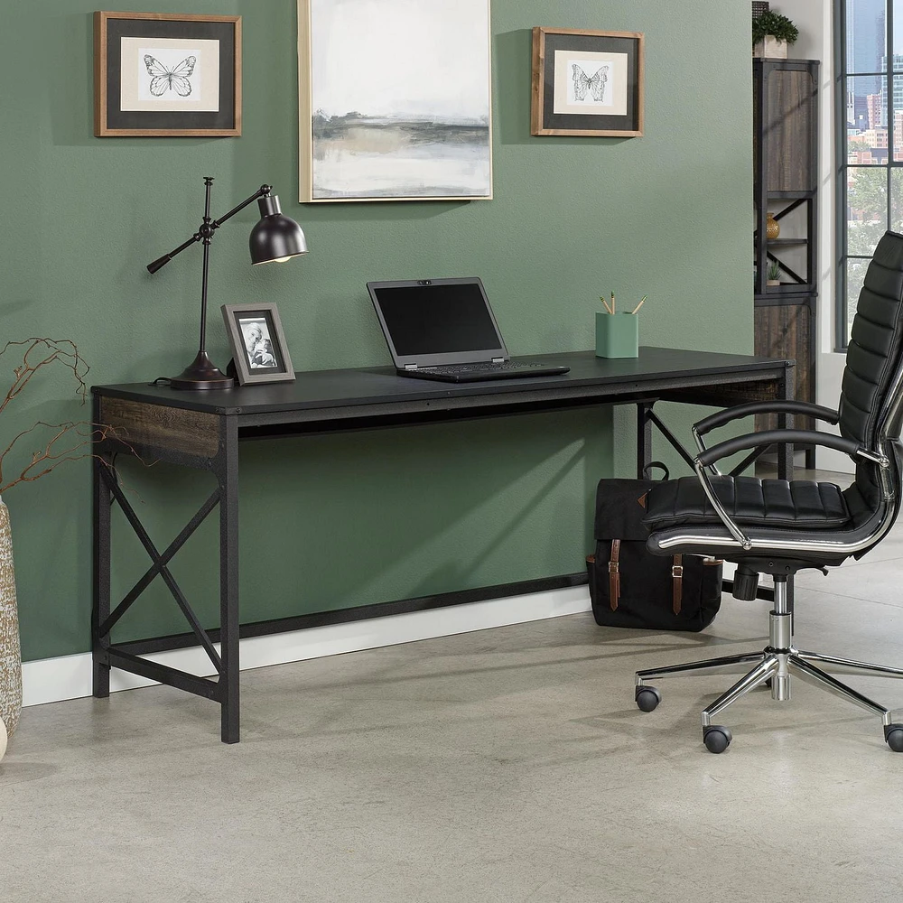 Sauder Foundry Road™ Table Desk, Carbon Oak, 428157