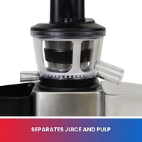 Total Chef Slow Juicer, Masticating Cold Press Extractor, Efficient Juice Extraction for Fresh & Healthy Drinks