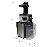 Total Chef Slow Juicer, Masticating Cold Press Extractor, Efficient Juice Extraction for Fresh & Healthy Drinks