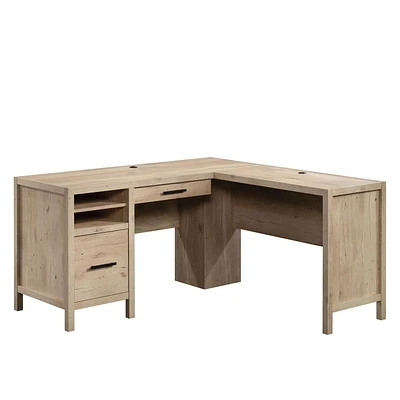 Sauder Pacific View® L-Desk, Prime Oak, 433562