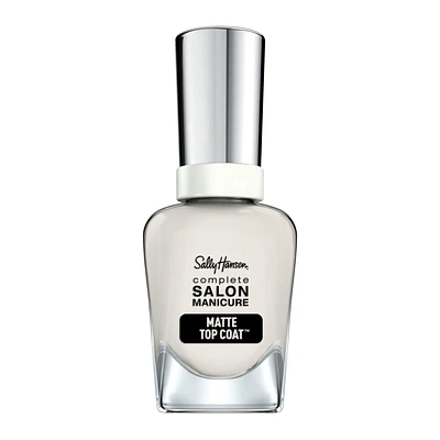 Sally Hansen Complete Salon Manicure™ Beautifiers, Couche de finition mate, finition mate, Contient un agent matifiant qui neutralise la brillance Embellissez votre manucure