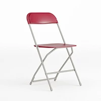 HERCULES Series 650 lb. Capacity Premium Red Plastic Folding Chair