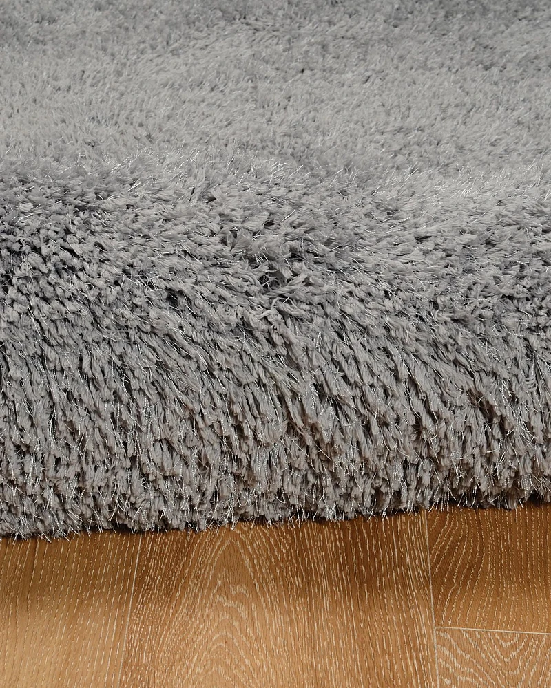 Pastel Shaggy Grey 8 ft. x 10 ft. Area Rug