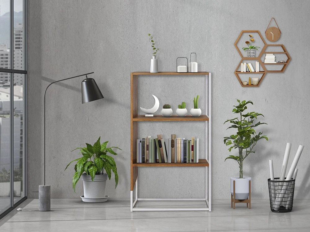 Milo Collection Three Tier Bookshelf