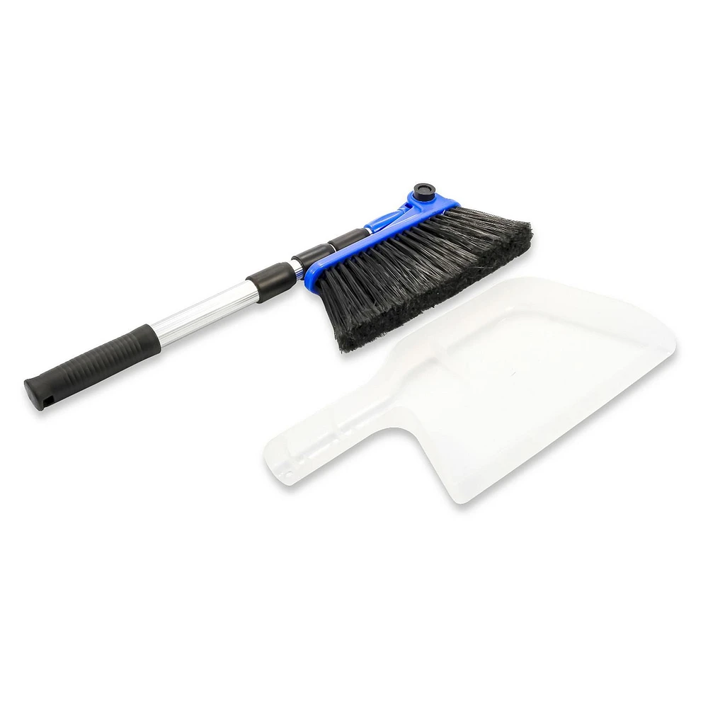 Camco 43623 Adjustable Broom and Dustpan