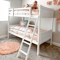 Aspen Twin Bunk Bed, White