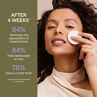 Marcelle Fond de teint compact + cache-cernes + poudre fixatrice 3 en 1 Skincaring avec acide hyaluronique Couvrance modulable, 8.5 g