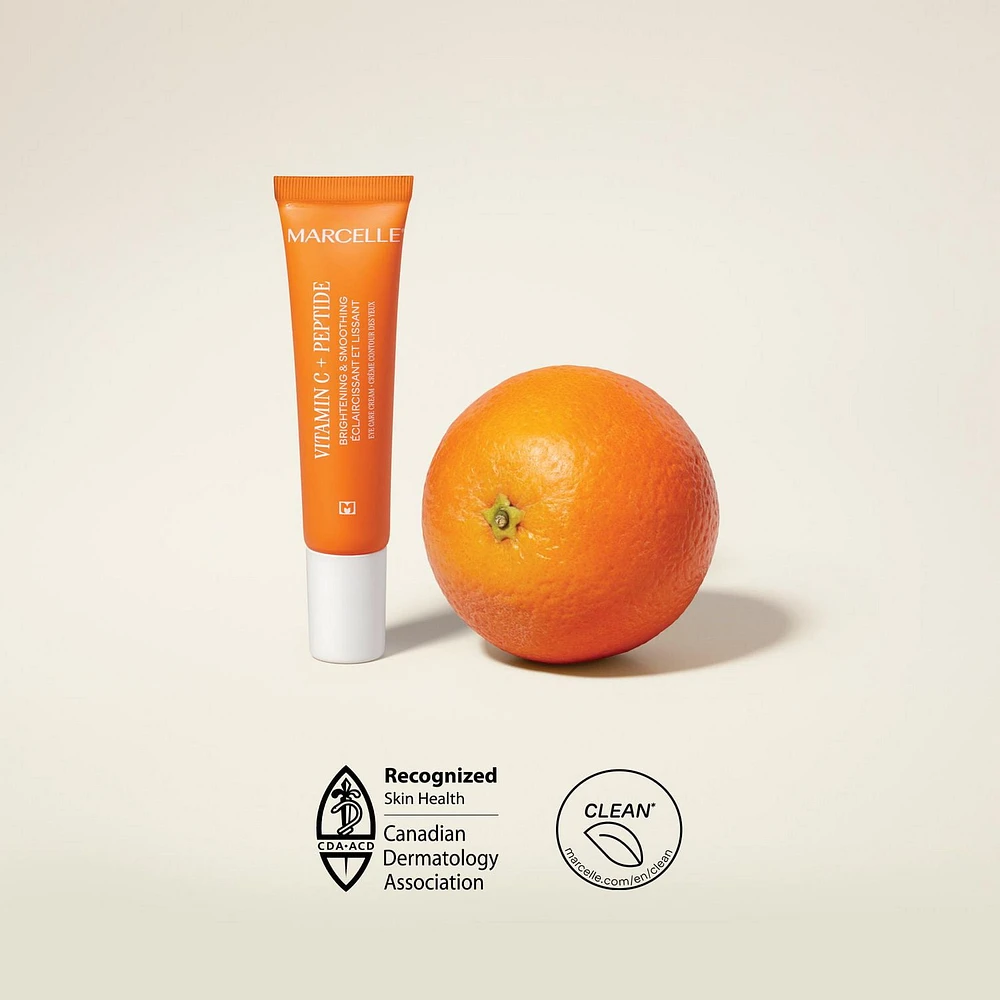 Marcelle Vitamin C + Peptide Brightening Eye Care Cream, Brightening & Smoothing, 15 mL