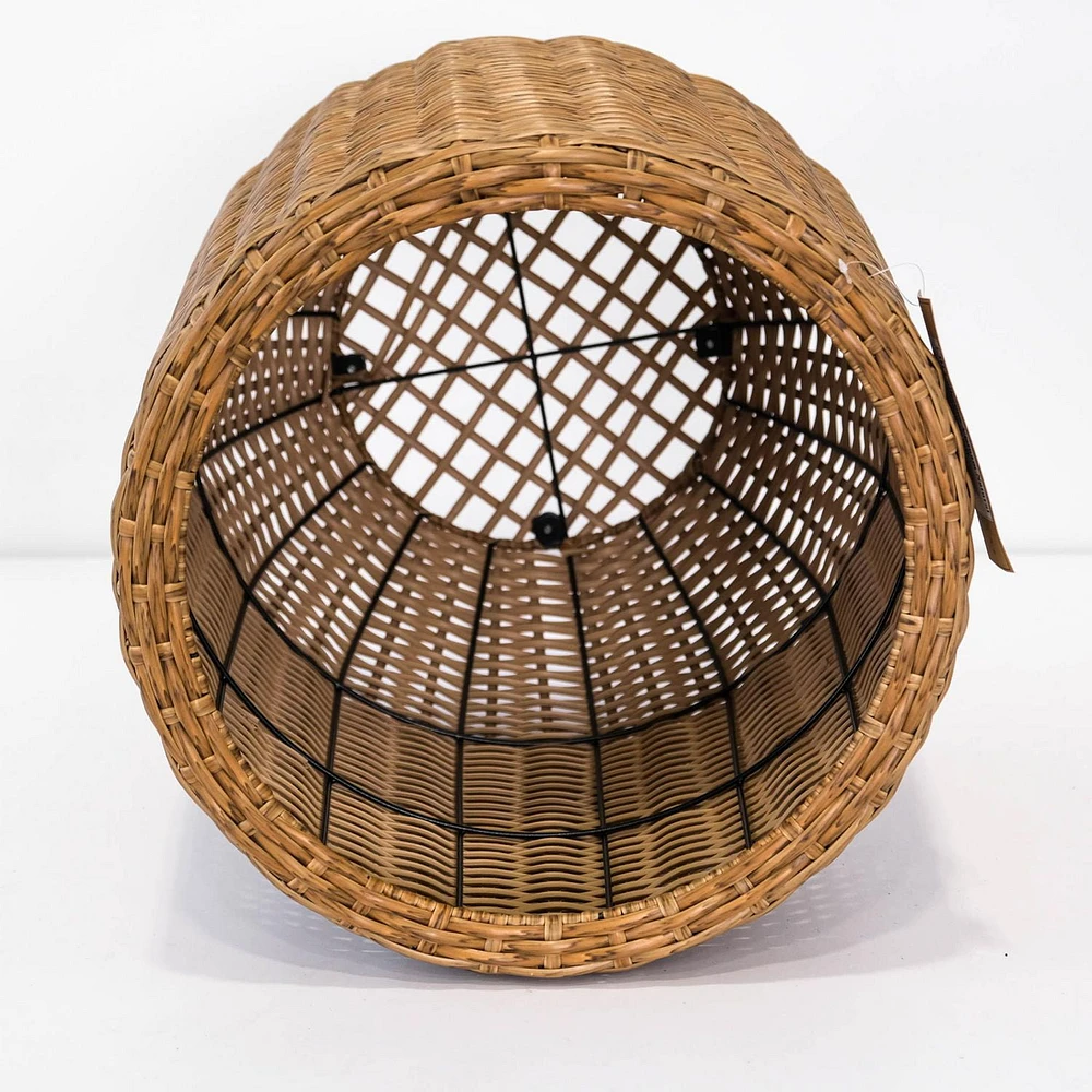 Rolland Rattan Planter Light Brown