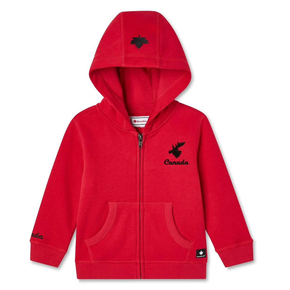 Canadiana Toddlers' Gender Inclusive Full-Zip Hoodie, Sizes 2T-5T