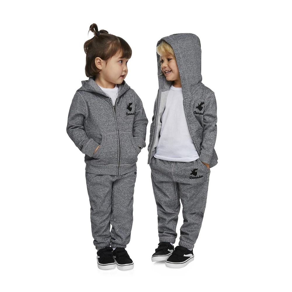 Haut à capuchon zippé sur la longueur Canadiana collection non genrée pour tout-petits Tailles 2T-5T