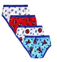 Spider-Man Brief Underwear Four-Pack for Boys, Sizes 2T to 4T