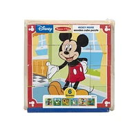 Melissa & Doug Disney Mickey Mouse Wooden Cube Puzzle