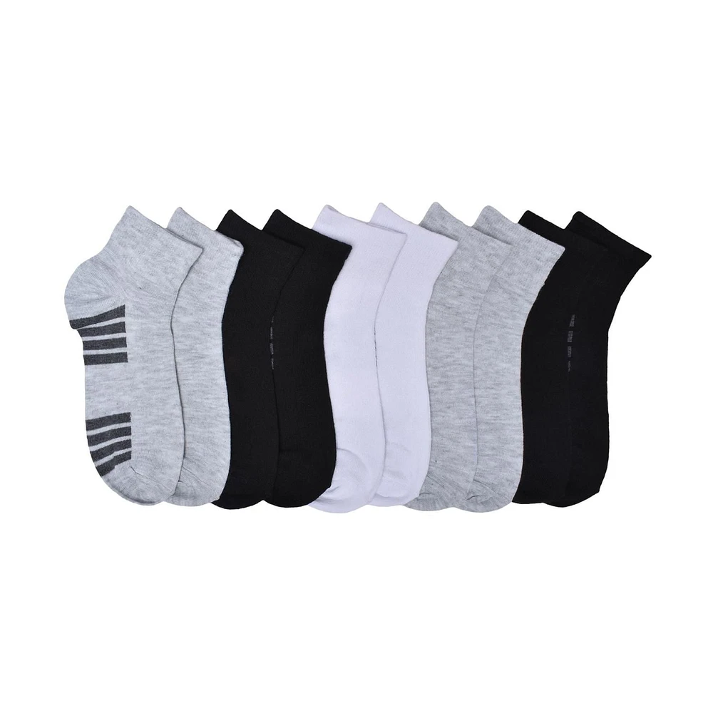 10 socquettes pour femmes Athletic Works Lot de 10 socquettes pour femmes Athletic Works
