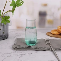 Home Trends acrlyic champagne glass, green ombre