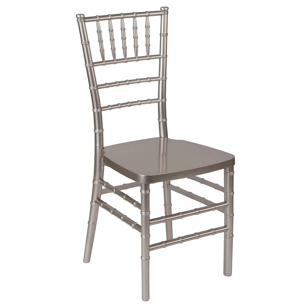 HERCULES PREMIUM Series Pewter Resin Stacking Chiavari Chair