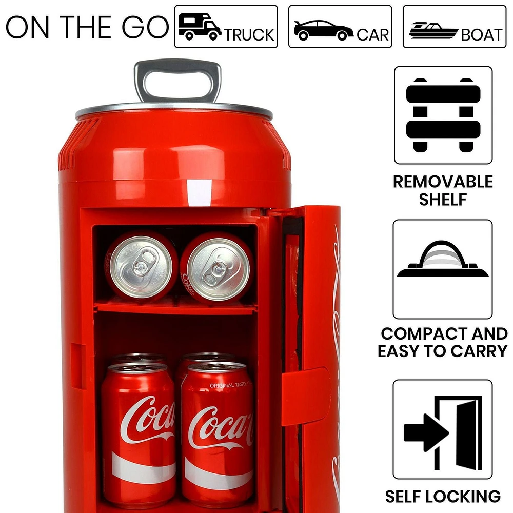 Coca-Cola 8 Can AC/DC Electric Mini Cooler