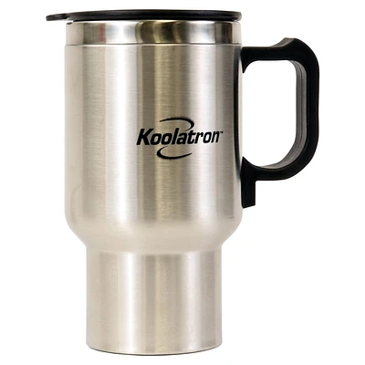 Koolatron 12 Volt/USB Electric Travel Mug (Silver)