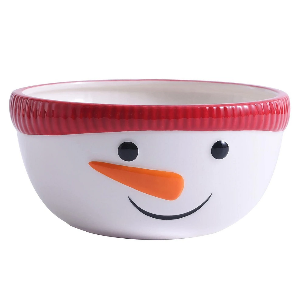 Holiday Time Snowman Bowl