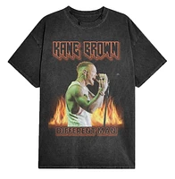 T-shirt à manches courtes noir Kane Brown Different Man Flames pour hommes
