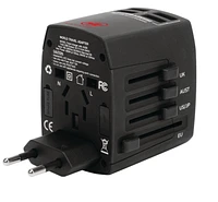 Air Canada Universal Travel Adapter with 4 USB Ports, 4 USB ports