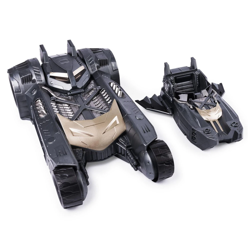 BATMAN, Batmobile and Batboat 2-in-1 Transforming Vehicle, For Use with BATMAN 4-Inch Action Figures