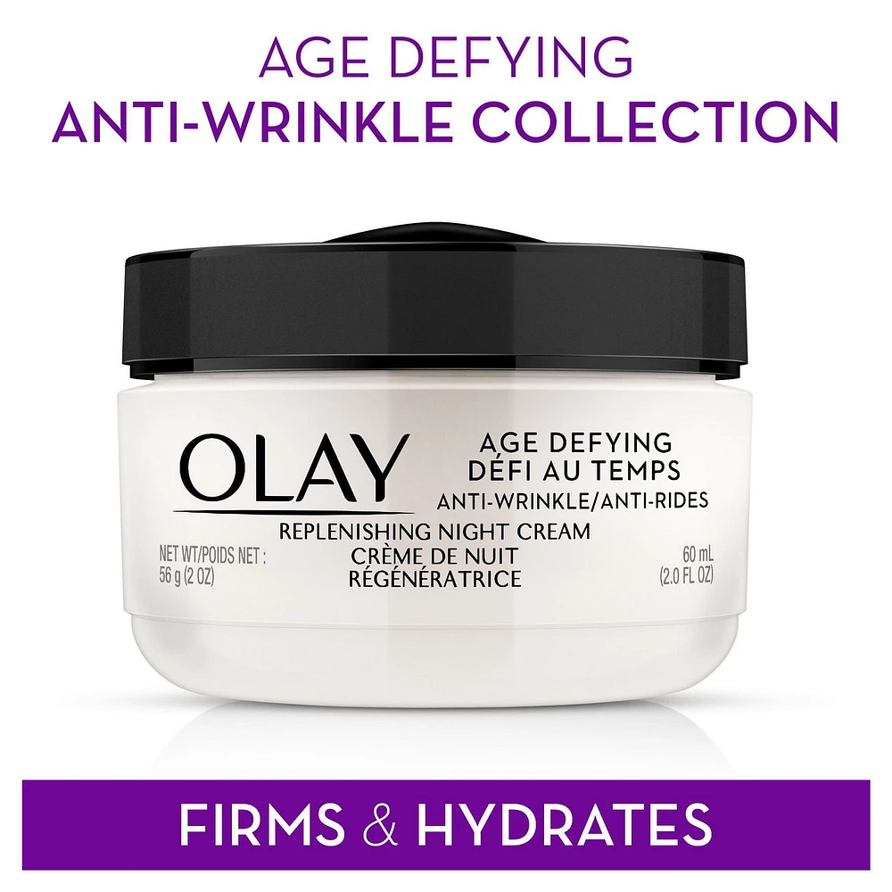 Olay Age Defying Anti-Wrinkle Night Cream, 60 mL