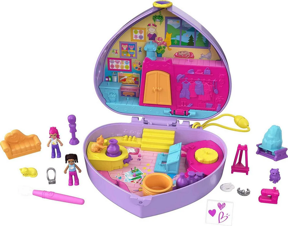 Polly Pocket Starring Shani Art Studio Compact Playset